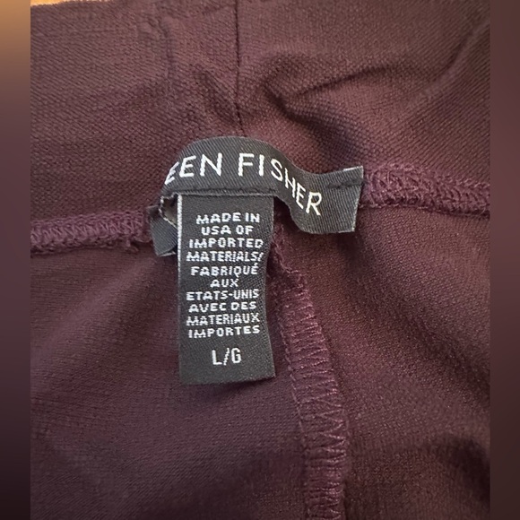 Eileen Fisher Washable Stretch Crepe Slim Ankle size L(g - Picture 7 of 8
